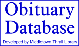Middletown Thrall Library Obituary Database
