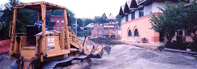 [Photograph from the Library Construction Site]