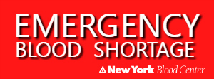 Emergency Blood Shortage - New York Blood Center