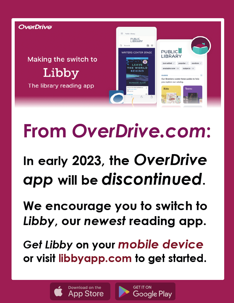 OverDrive App Discontinued - Get Libby