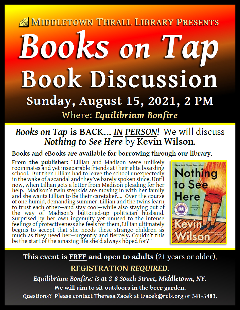 Books on Tap: August 2021