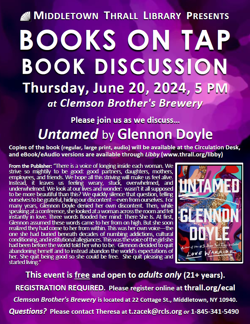 Books on Tap May