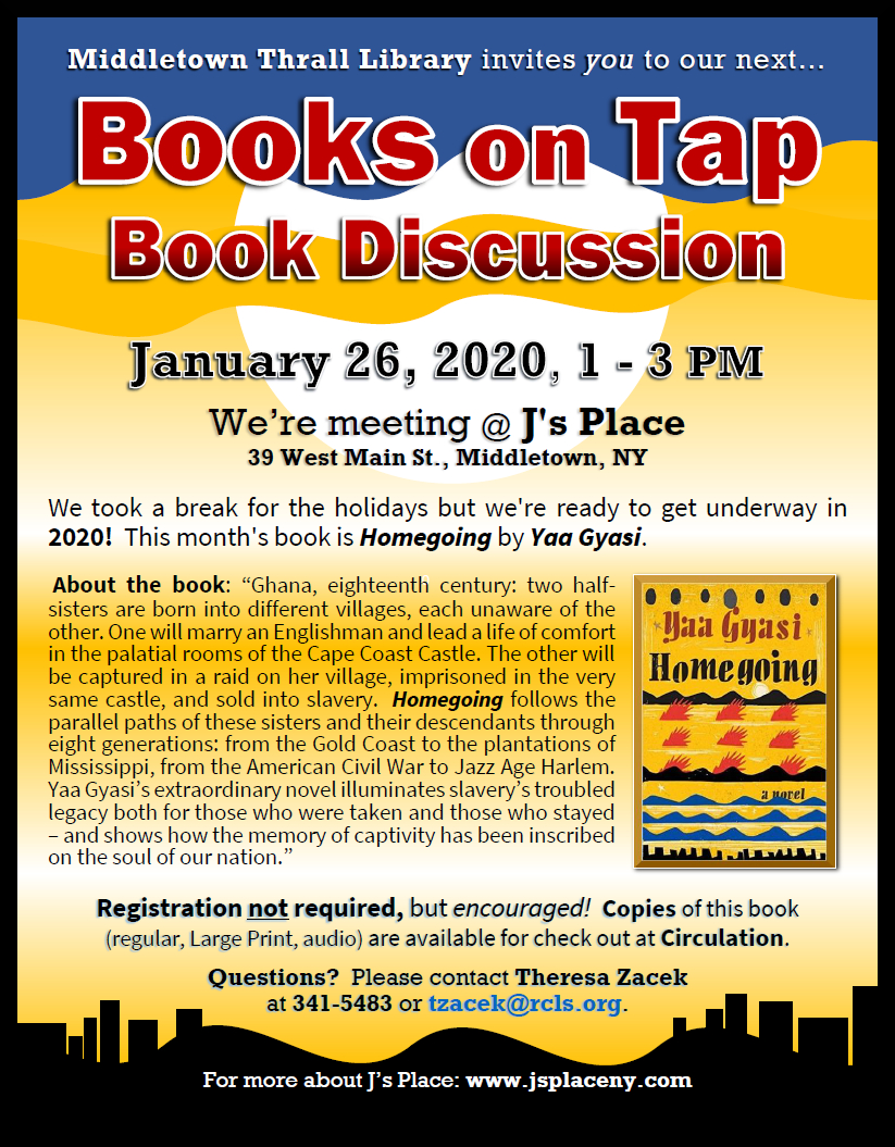 Books on Tap: Jan. 2020