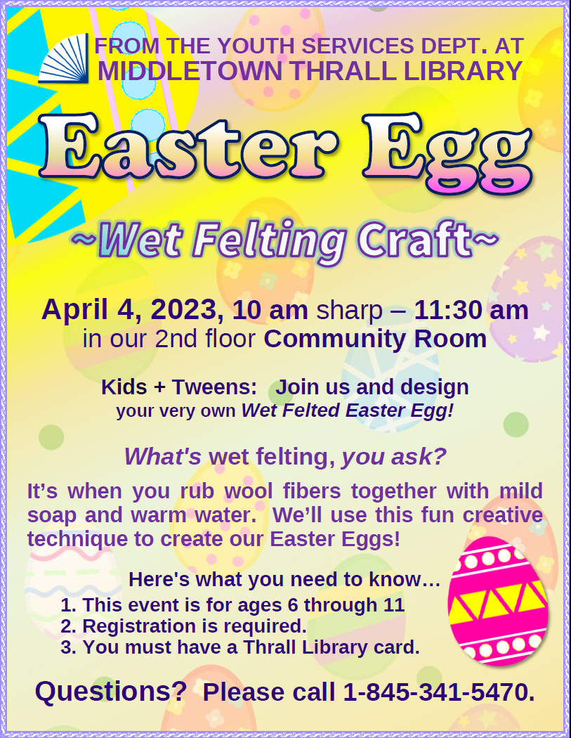 Easter Egg Craft - learn more about this event by following this link