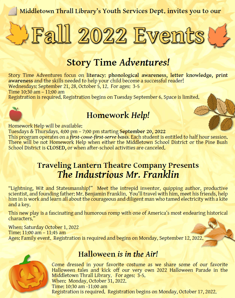Fall Events 2022