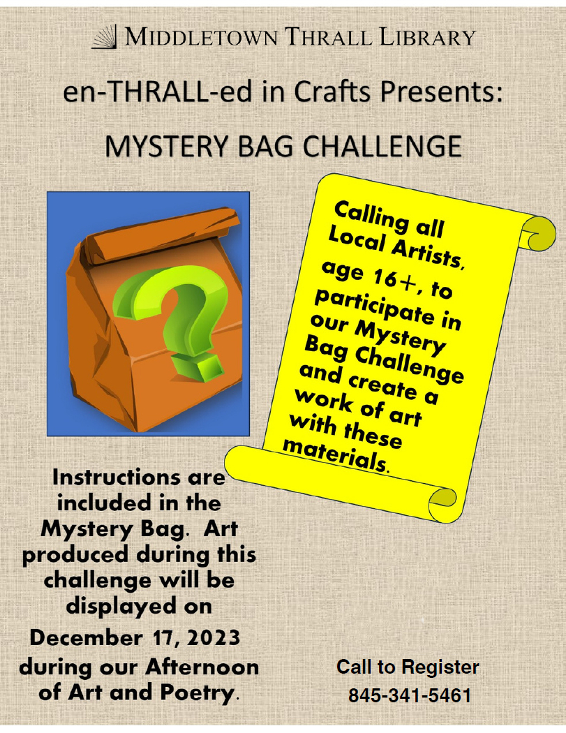 Mystery Bag Challenge - learn more about this event by following this link
