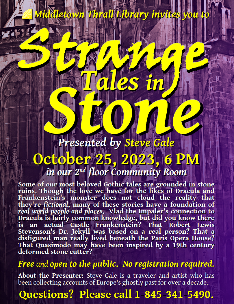 Strange Tales in Stone - learn more about this event by following this link