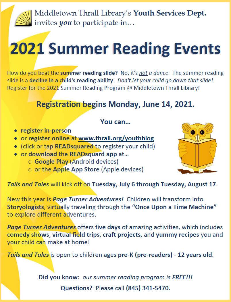 Summer Reading Registration