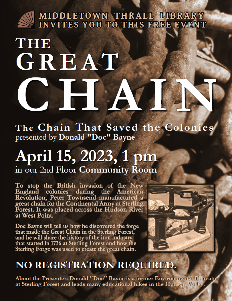 The Great Chain - learn more about this event by following this link