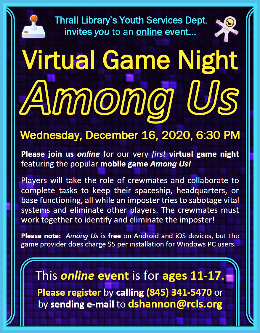 Video Game Night - Among Us - Dec. 2020