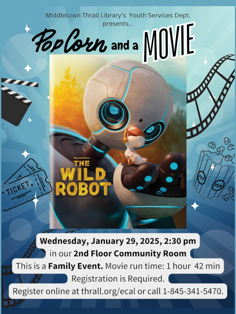 Popcorn and Movie - The Wild Robot