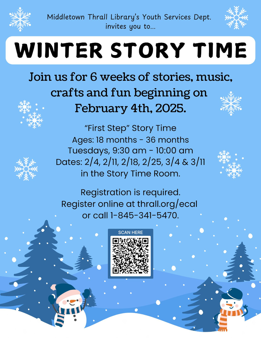 Winter Story Time - flyer by SS