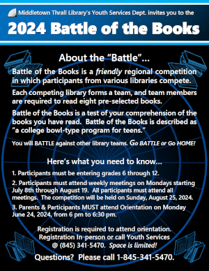 Battle of the Books - learn more about this event by following this link