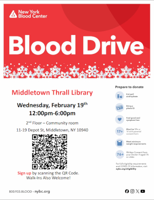 Blood Drive - learn more about this event by following this link