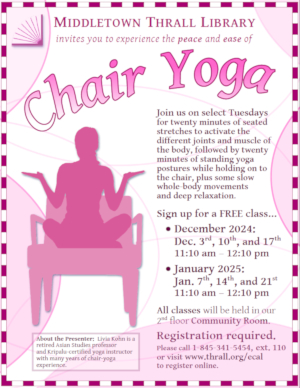 Chair Yoga - learn more about this event by following this link