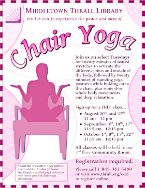 Chair Yoga - learn more about this event by following this link