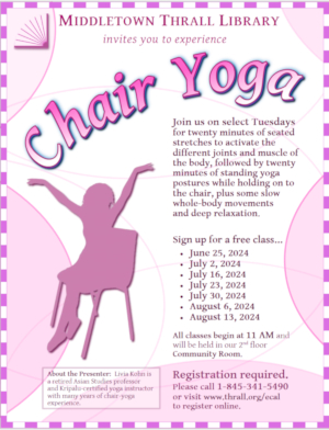 Chair Yoga - learn more about this event by following this link