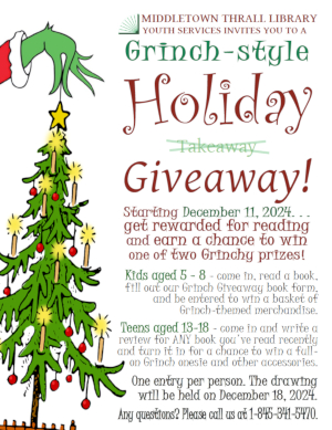 Grinch-style Holiday Giveaway - learn more about this event by following this link