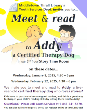 Meet and Read to Addy - learn more about this event by following this link