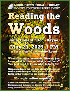 Reading the Woods - learn more about this event by following this link