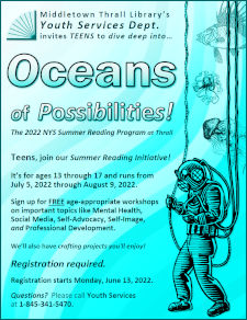 Teens - Dive into Oceans of Possibilities - learn more about this event by following this link