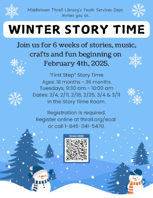 Winter Story Time - learn more about this event by following this link