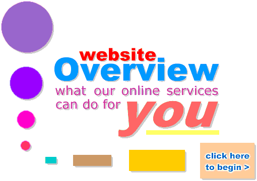 Web Site Overview:  What our online services can do for you